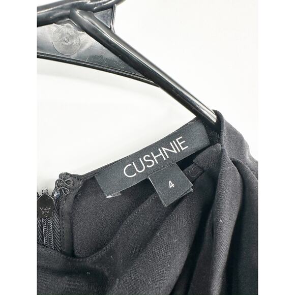 Cushnie Black Sleeveless Silk Top With Draped Bow Detail Size 4 - Picture 4 of 6